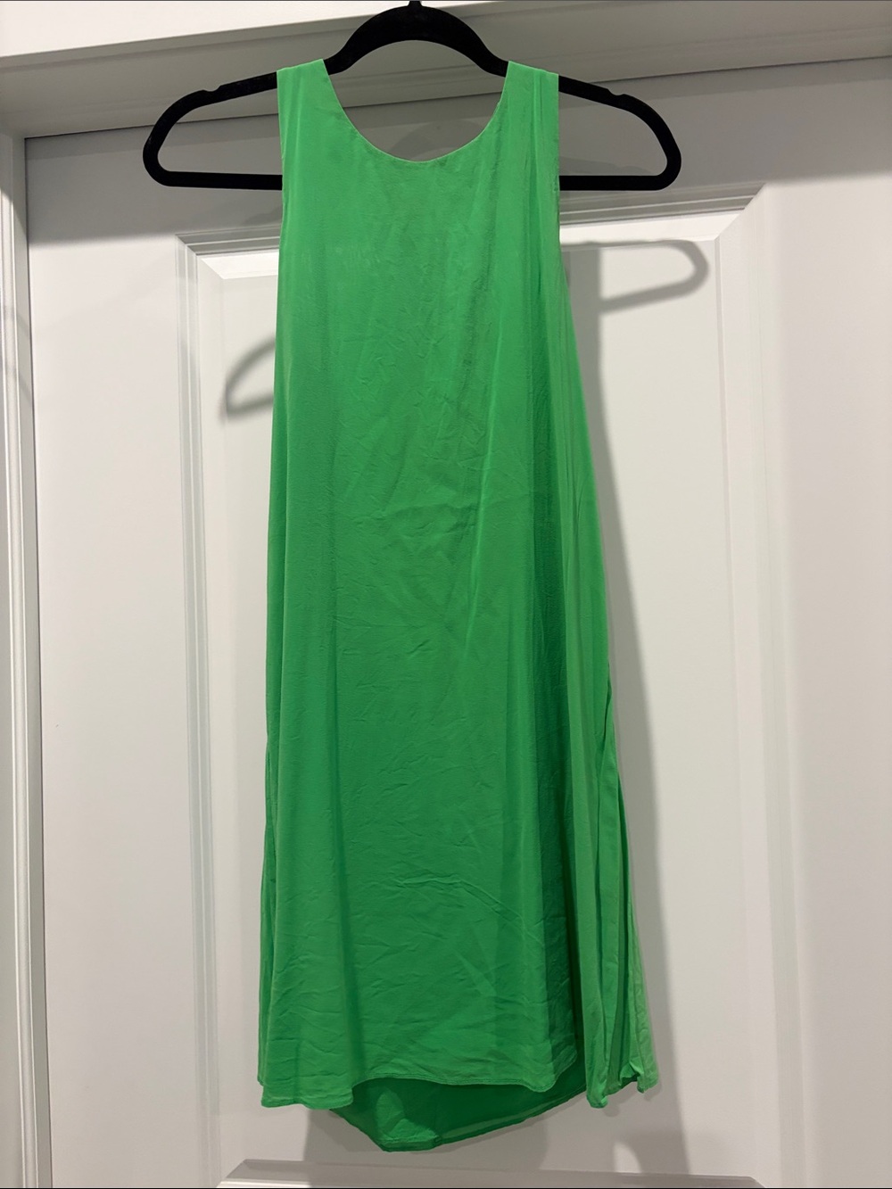 Alice + Olivia Bright Green Sleeveless Shift Dress